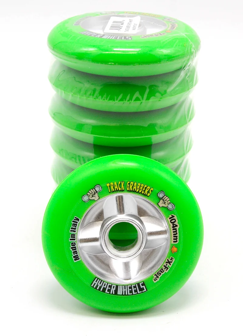 HYPER WHEELS 8er Set TRACK GRABBER X-Fast Rollen Set 104mm/84A