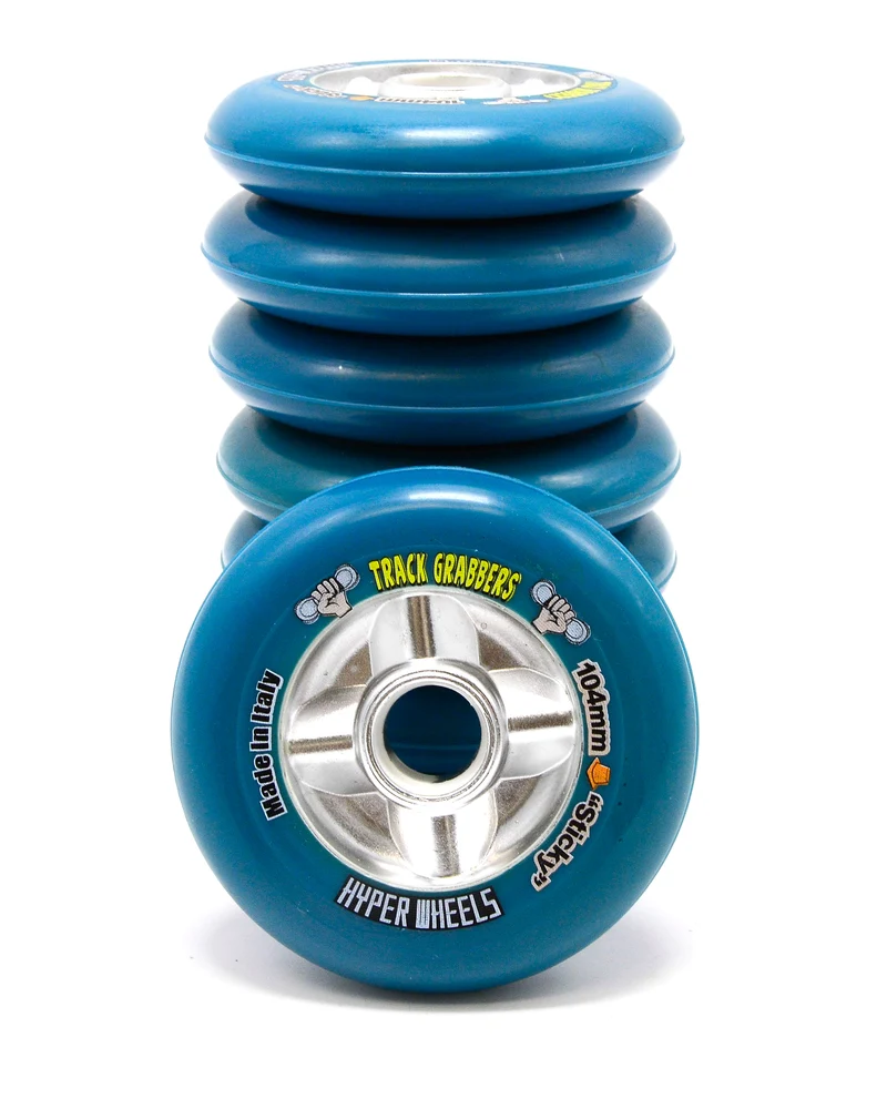 HYPER WHEELS 8er Set TRACK GRABBER Sticky Rollen Set 104mm/83A