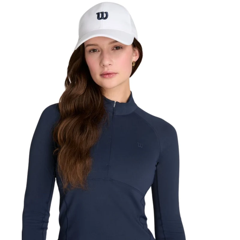Wilson W Baseline Half Zip Classic Navy