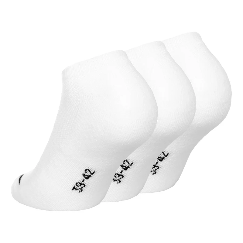 Invisible Tennissocken 3er Pack-Weiß