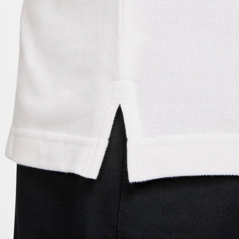 Club Pique Polo Herren - weiß, schwarz