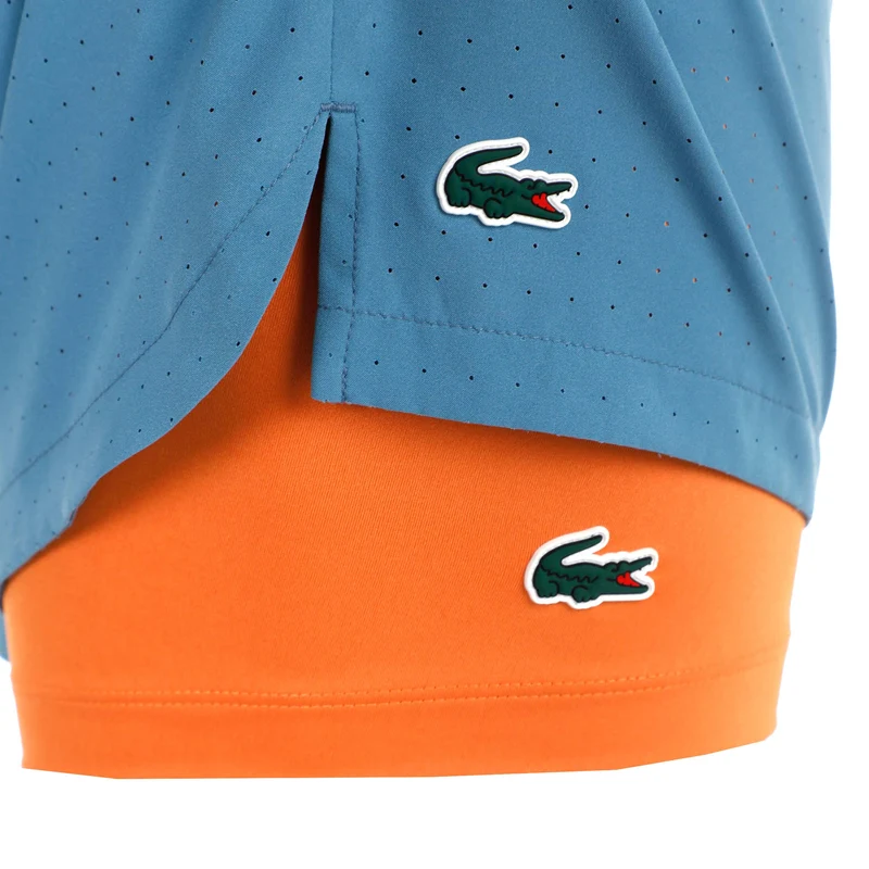 Shorts Herren - blaugrau, orange