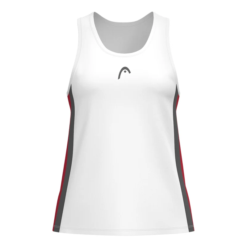 Club 25 Tech Tank-Top Damen-Weiß,Rot