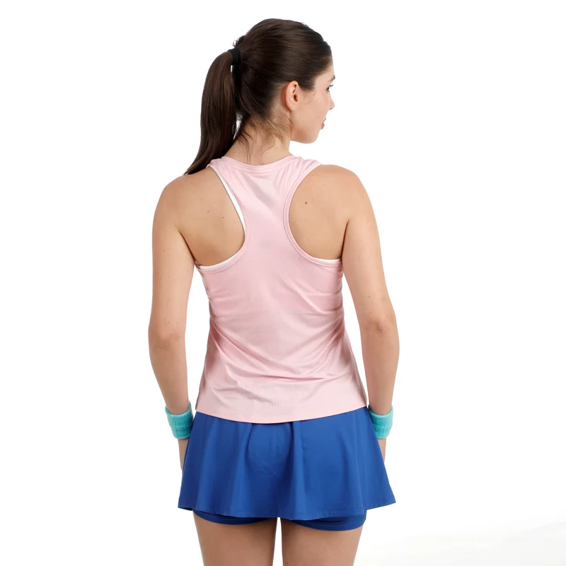Out of Control Racerback Tank-Top Damen - rosa, weiß