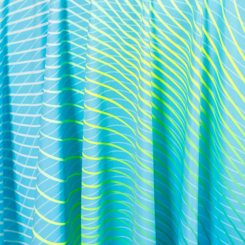 Out of Control Kleid Damen-hellblau, neongelb