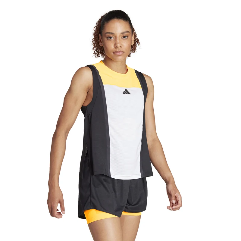 Match Pro Tank-Top Damen-Weiß,Schwarz
