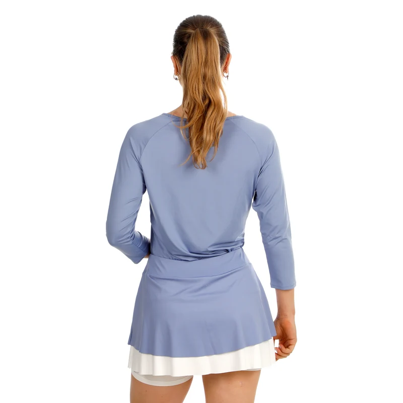 Glow Mixed Longsleeve Damen - blau
