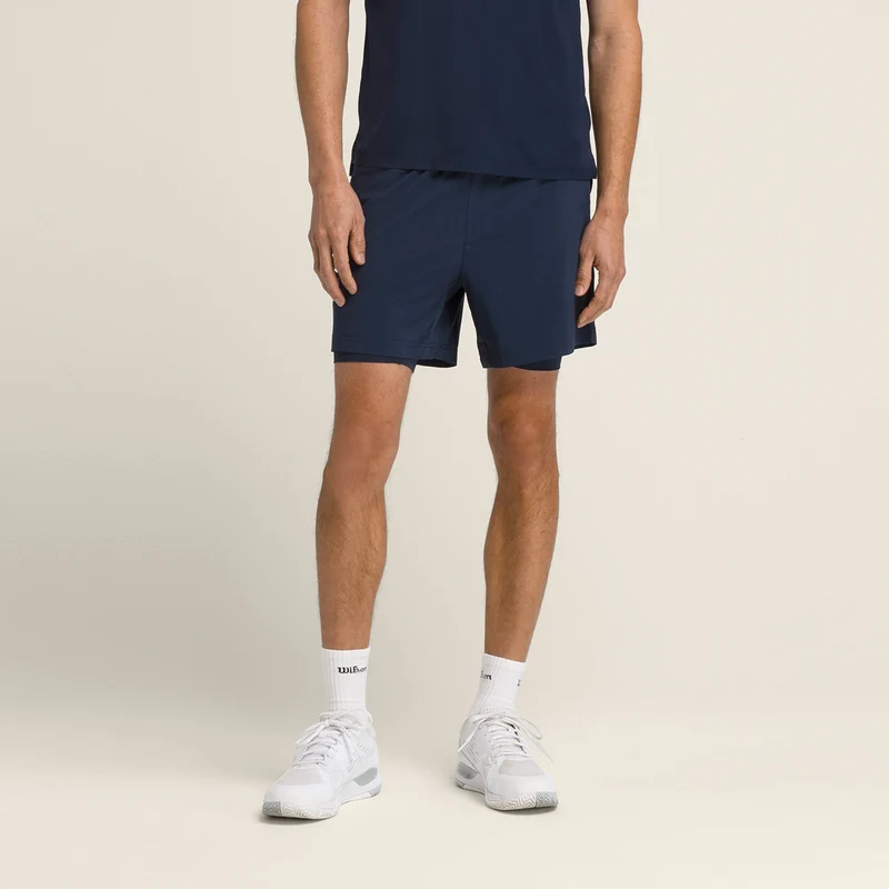 Doubleday 7inch Lined Shorts Herren-Dunkelblau