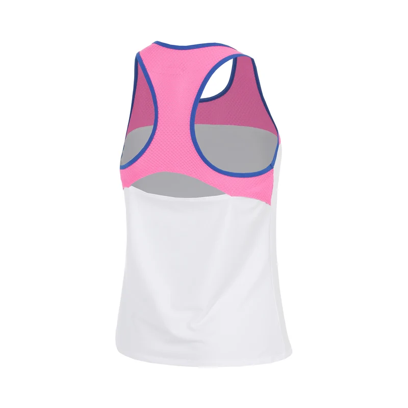 Racerback Tank-Top Mädchen - pink, weiß