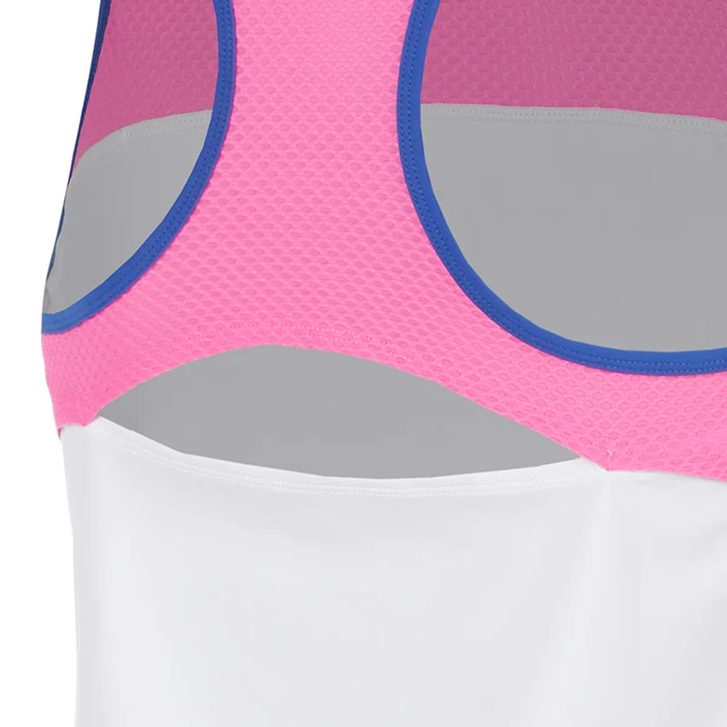 Racerback Tank-Top Mädchen - pink, weiß