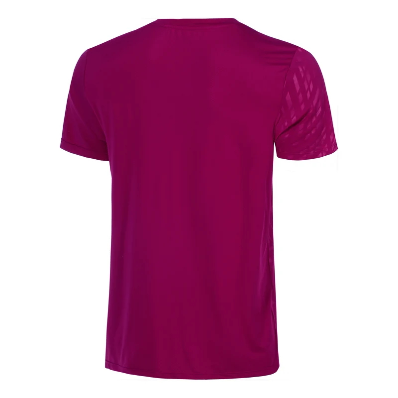 Receiver Embossed T-Shirt Herren-berry, weiß