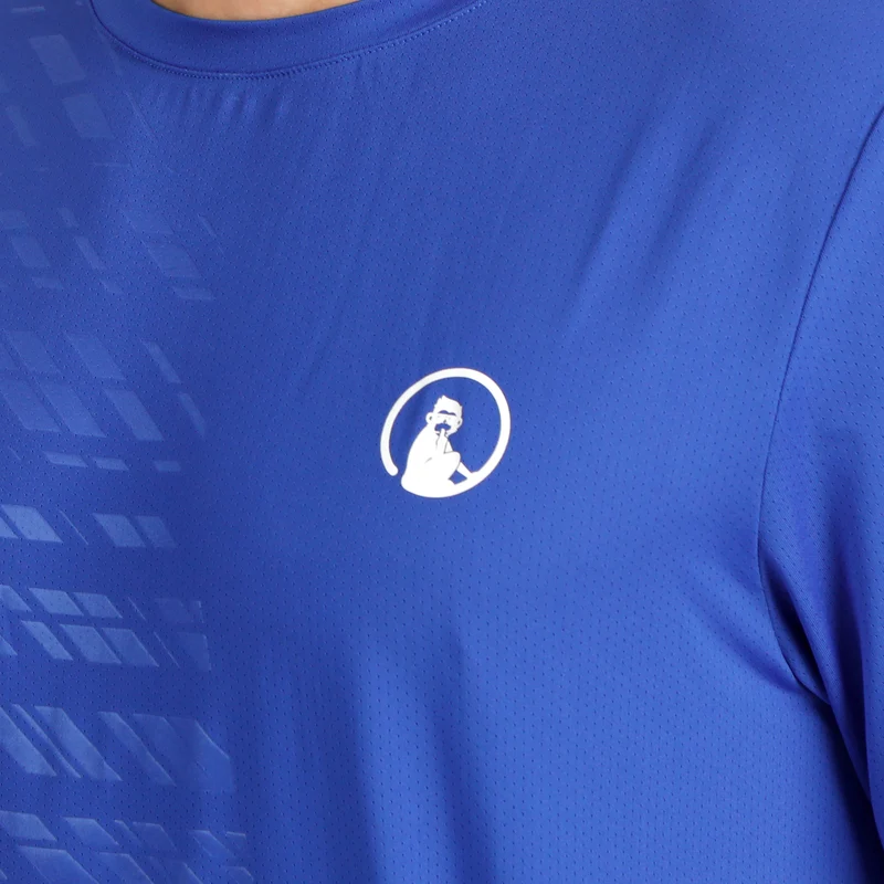 Receiver Embossed T-Shirt Herren - blau, weiß