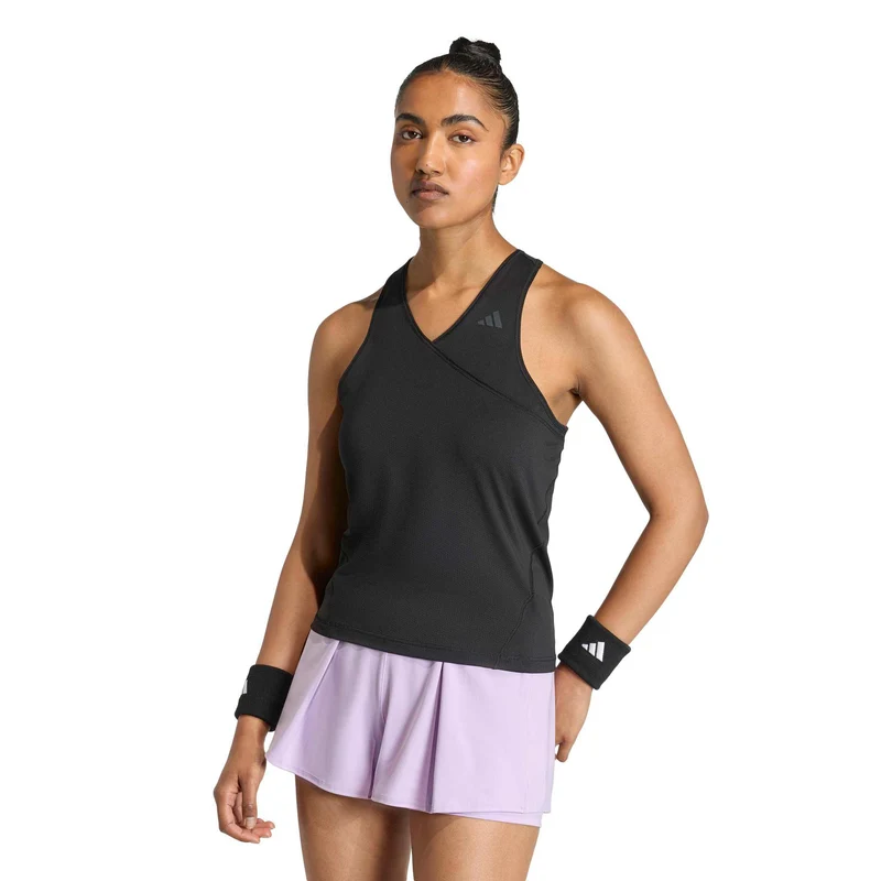 Club V-Neck Tank-Top Damen - schwarz