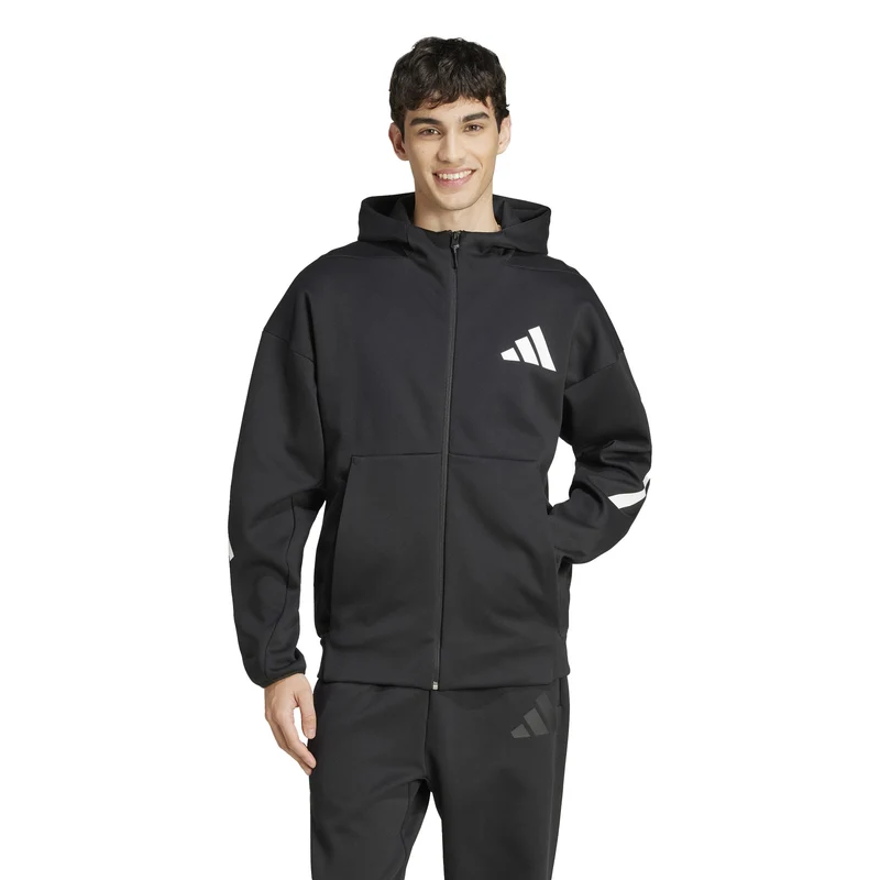Trainingsjacke Herren-Schwarz,Weiß