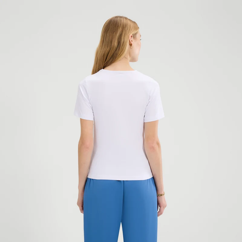 Farnese T-Shirt Damen-Weiß,Blau