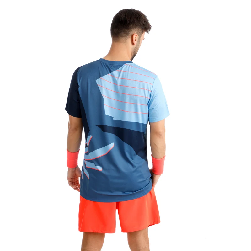 Hey Laguna T-Shirt Herren-blau, koralle