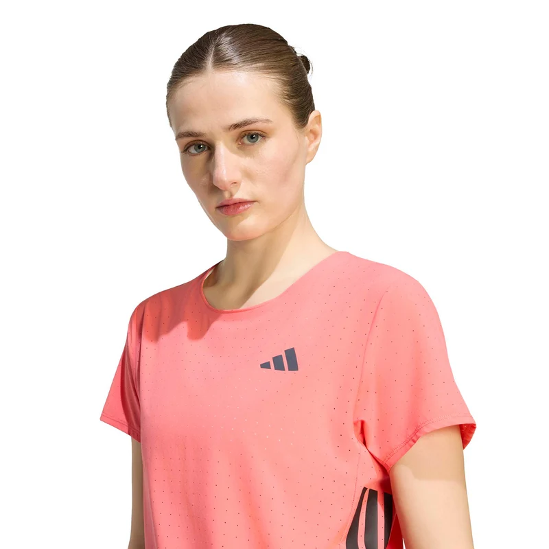 adizero Tee Laufshirt Damen - rot