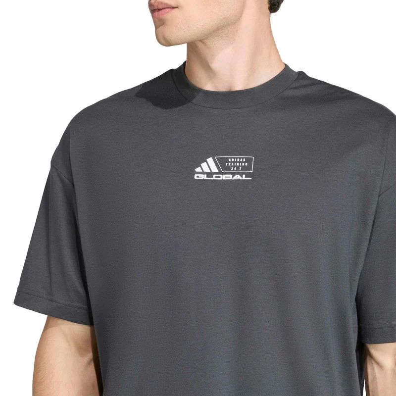 GFX Glob T-Shirt Herren-dunkelgrau