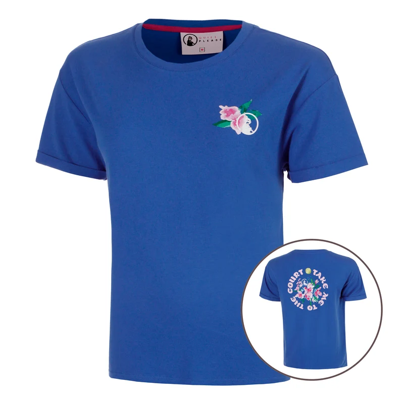 Crush TMTTC T-Shirt Damen-blau, weiß