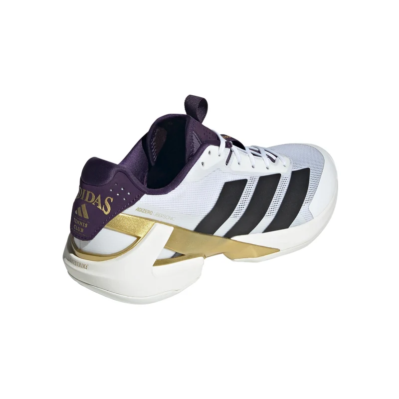 Adizero Ubersonic 5 Allcourtschuh Herren - weißaluminium, gold