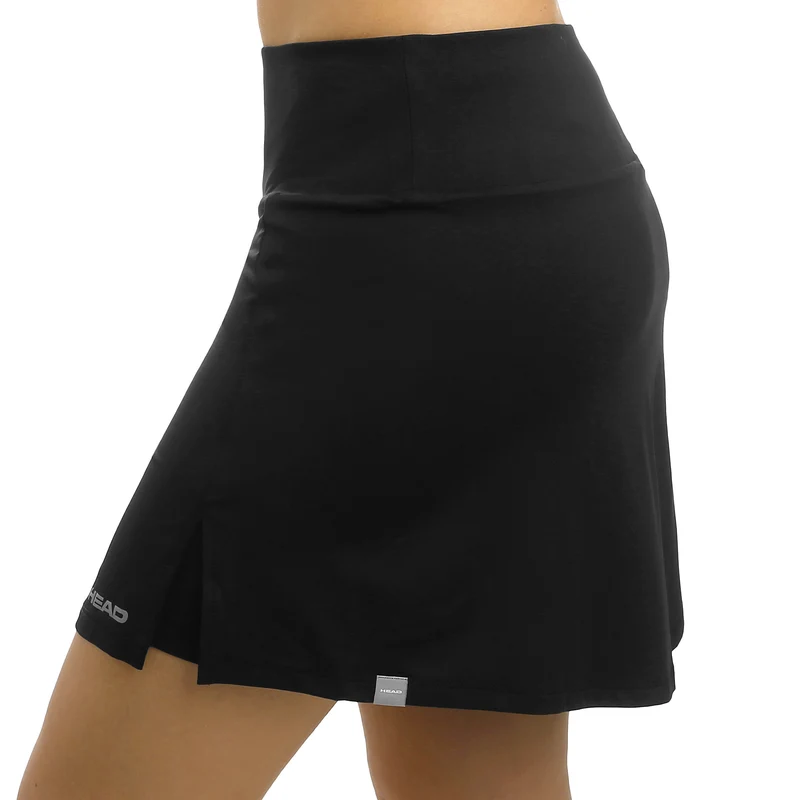 Club Basic Long Rock Damen-Schwarz,Silber