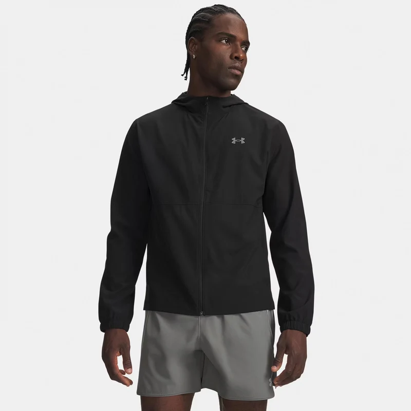 Velociti Hooded Laufjacke Herren - schwarz
