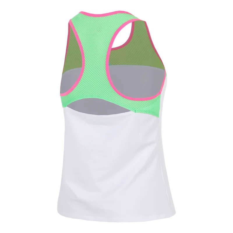 Joy Racerback Tank-Top Damen - grün, pink