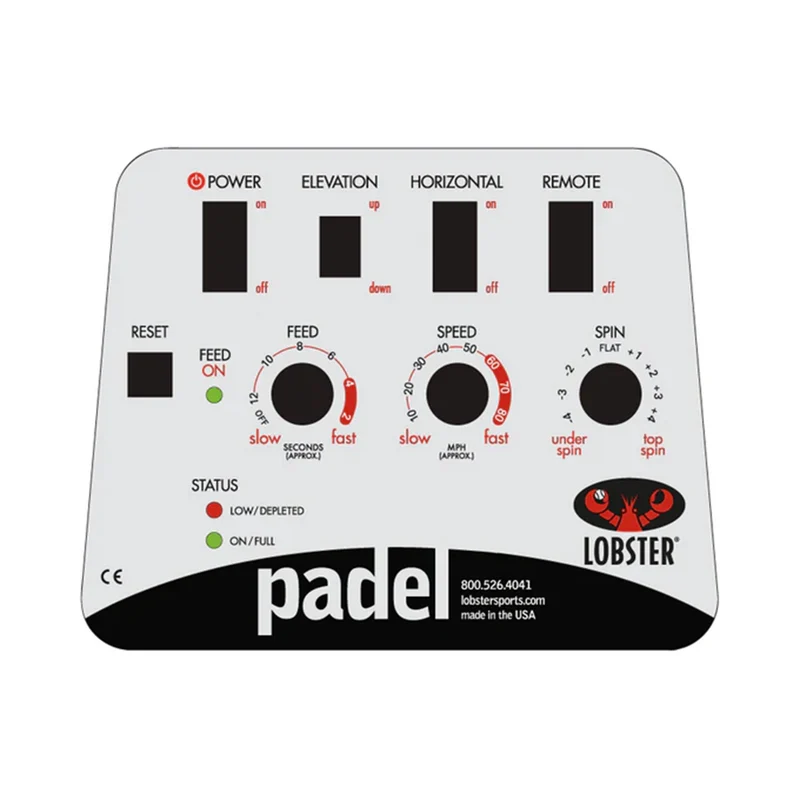 Padel Ballmaschine-Rot,Weiß
