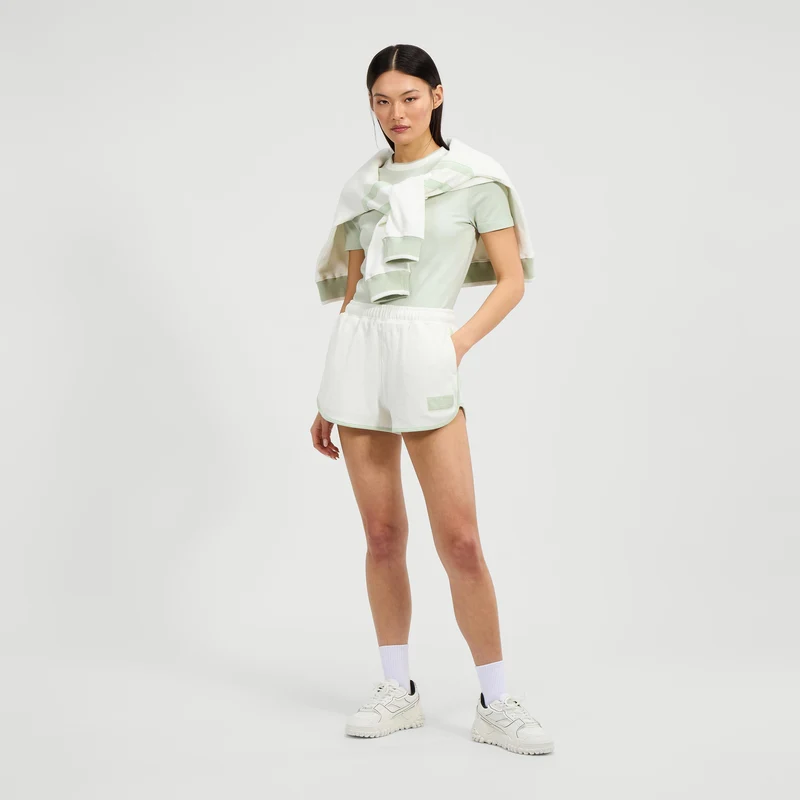Hallsat Shorts Damen-Creme,Salbei