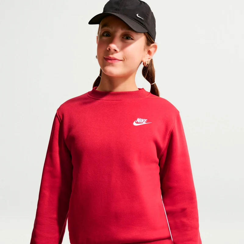 Club Fleece Sweatshirt Kinder - rot