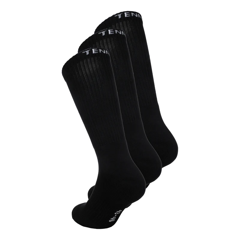 Tennissocken 3er Pack-Schwarz