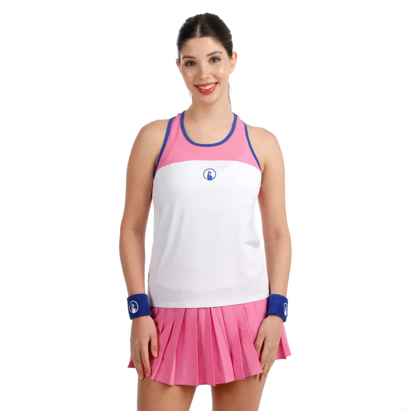 Racerback Tank-Top Damen - pink, blau