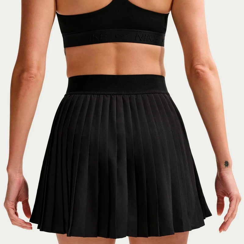 Dri-Fit Victory High Rise Pleated Rock Damen-schwarz