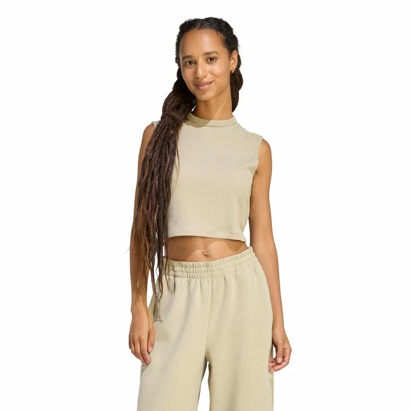 All SZN Rib Tank-Top Damen - beige