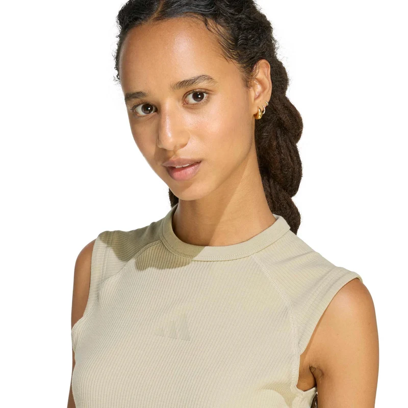 All SZN Rib Tank-Top Damen - beige