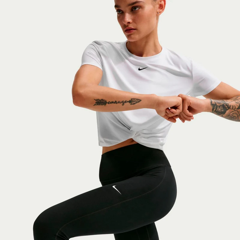 Dri-Fit One High Rise Tight Damen-schwarz