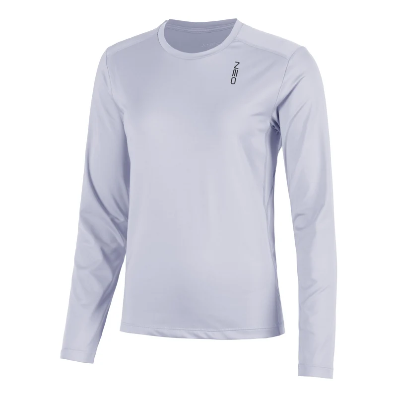 Feel the Vybe Laufshirt Damen-blaugrau