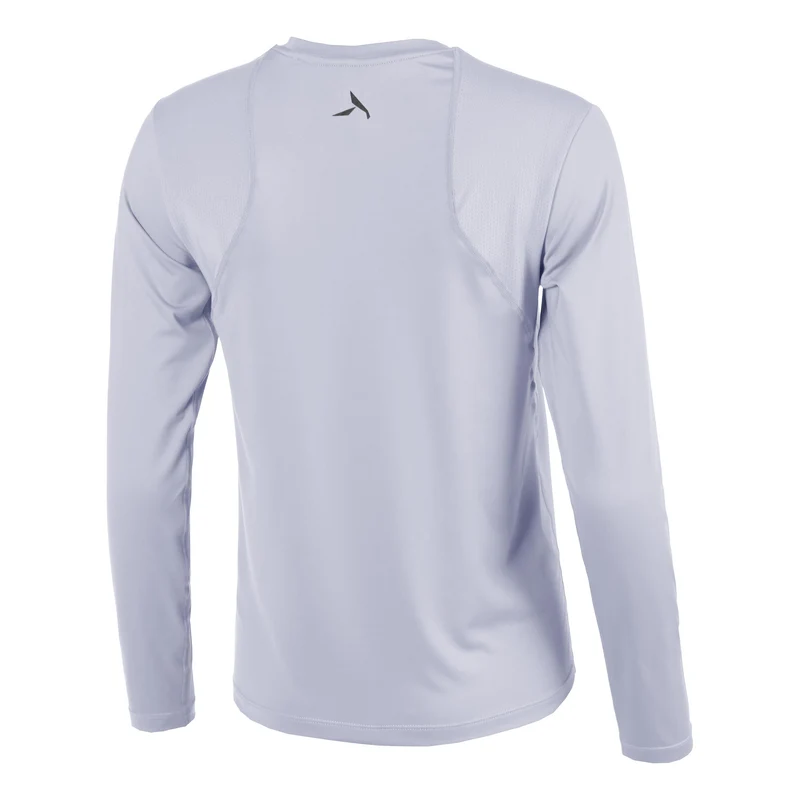 Feel the Vybe Laufshirt Damen-blaugrau