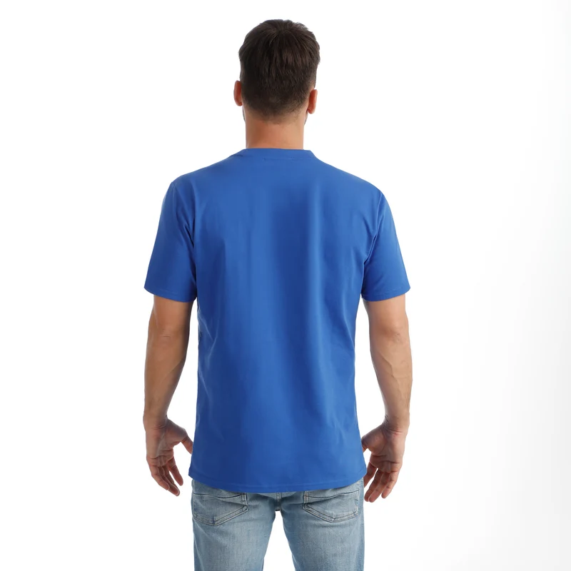 Crush Scraped T-Shirt Herren-blau, weiß