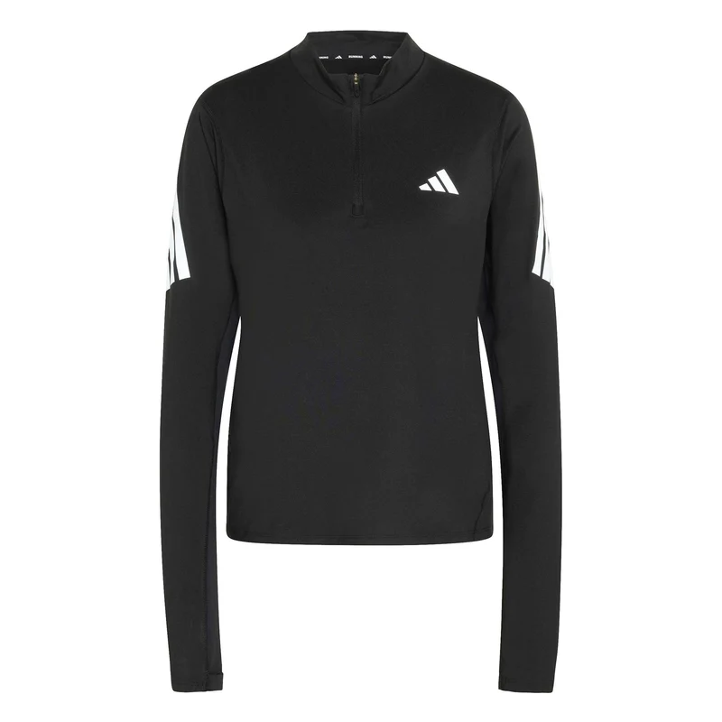 adi365 Zip Laufshirt Damen-schwarz