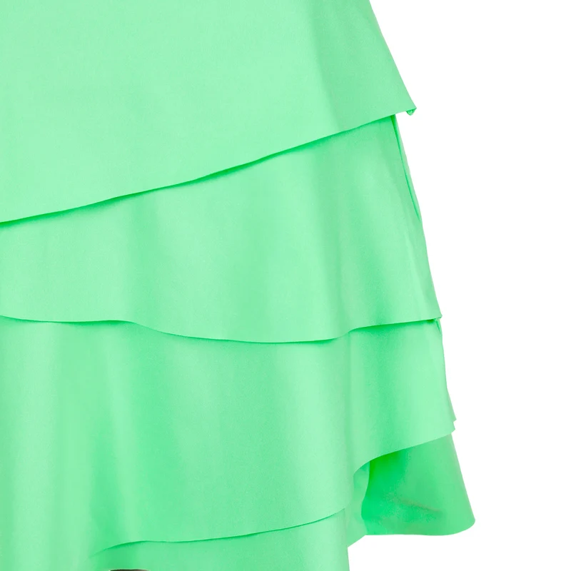 Joy Flounce Kleid Mädchen - grün, weiß