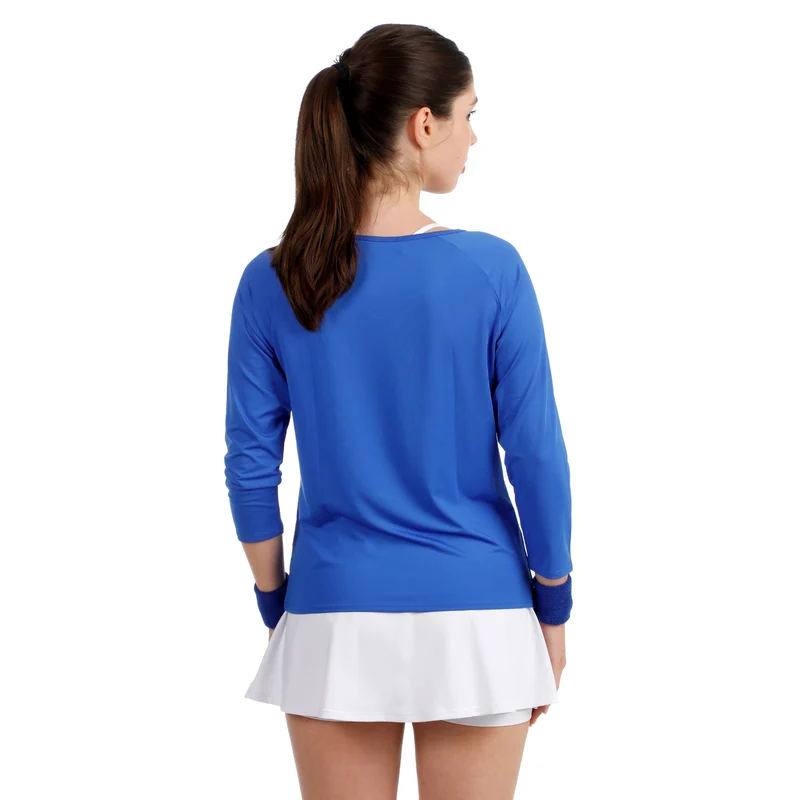 Crush Mixed Longsleeve Damen-blau, weiß