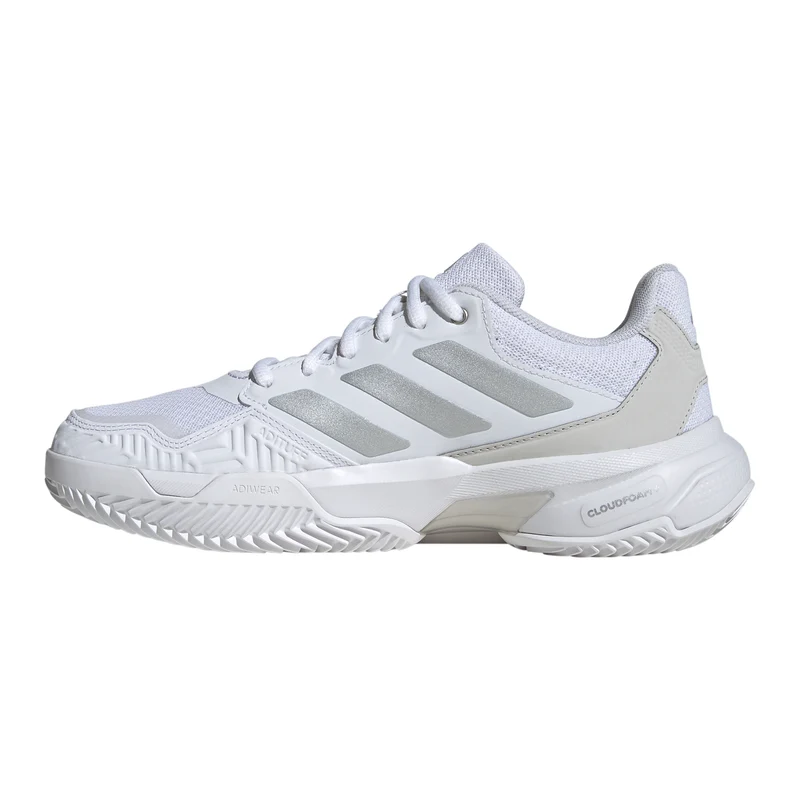 CourtJam Control 3 Sandplatzschuh Damen - weiß, silber