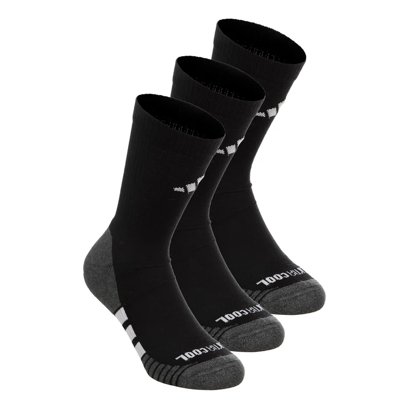 Performance Cushioned Crew Laufsocken Unisex - schwarz