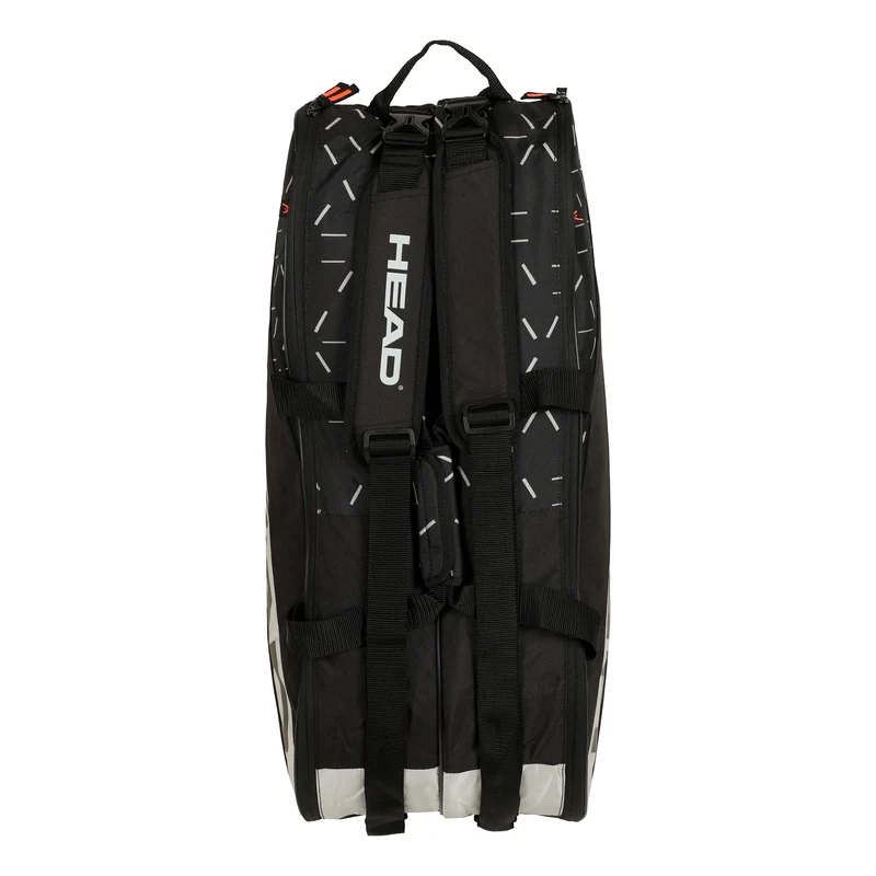 Team Racquet Bag L Schlägertasche-Schwarz,Grau