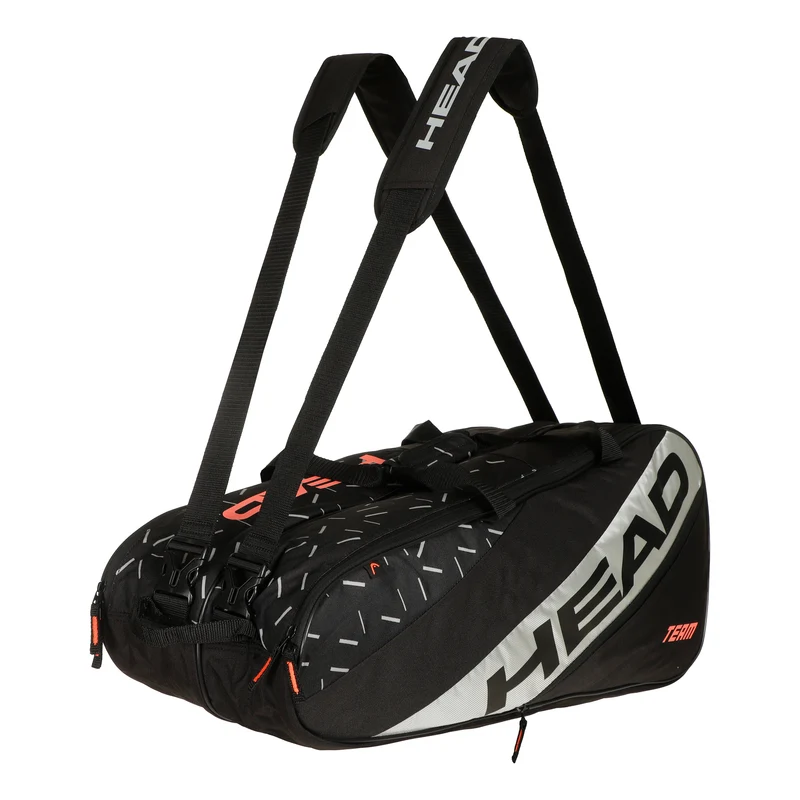 Team Racquet Bag L Schlägertasche-Schwarz,Grau