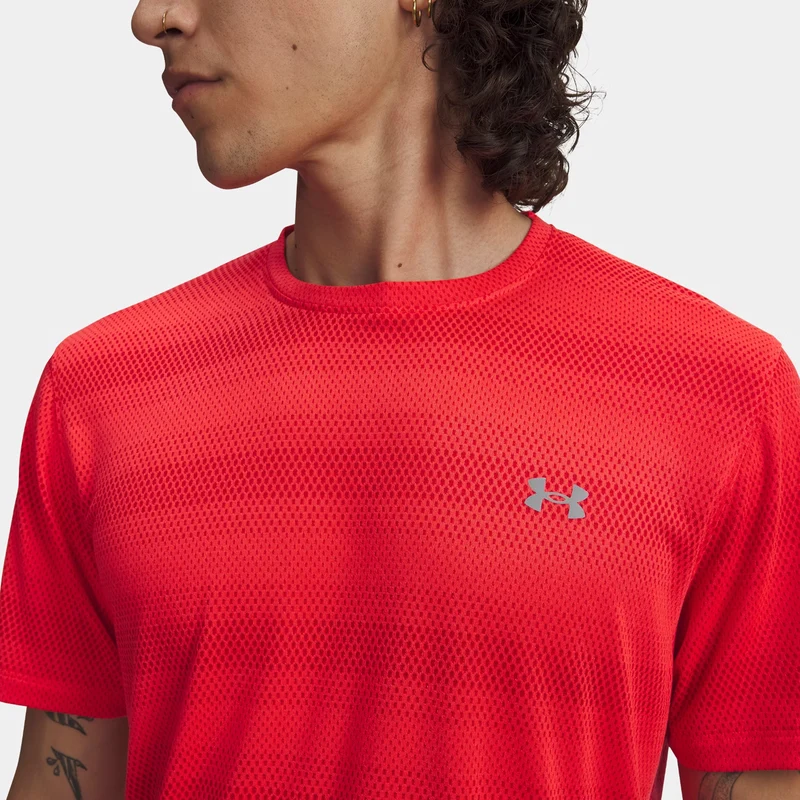 Velociti Laufshirt Herren - rot, silber