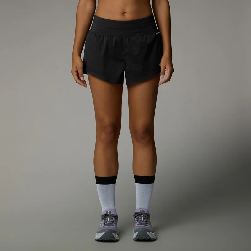 Sunriser 3in Laufshorts Damen-Schwarz
