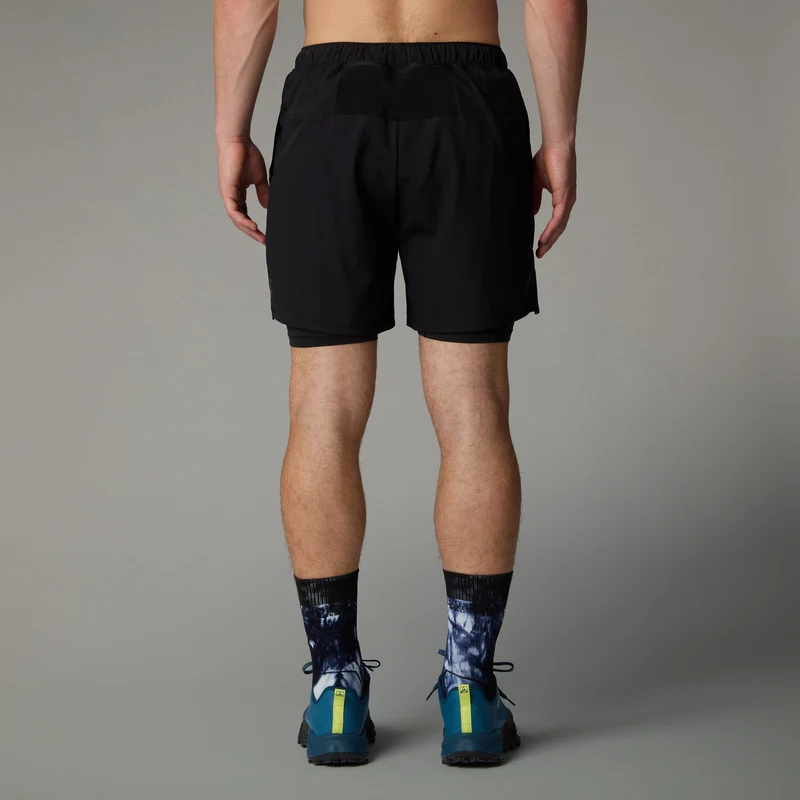 Sunriser 2in1 6in Laufshorts Herren-Schwarz