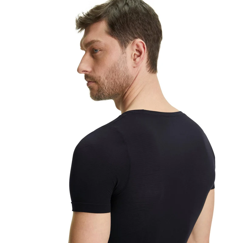 Regular Laufshirt Herren-Schwarz